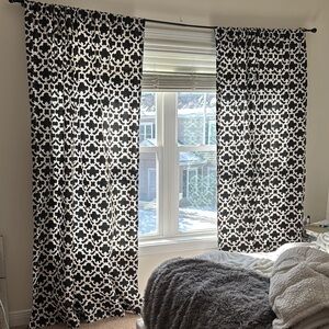 Black and White Curtains